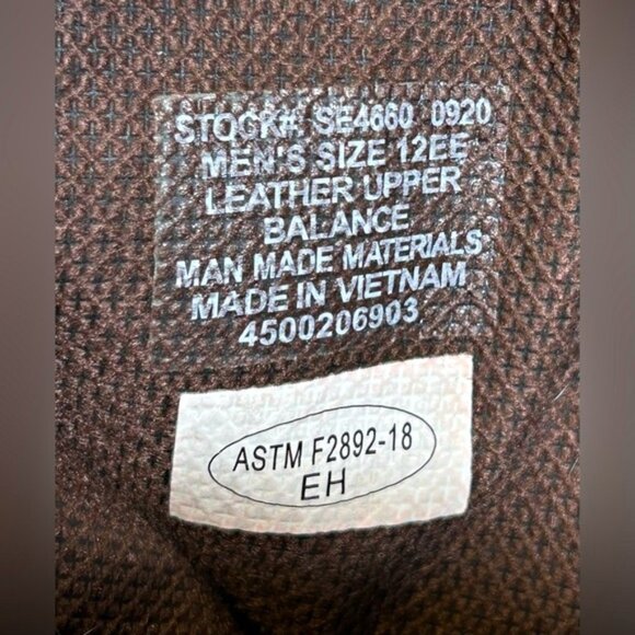 Justin Mens Golden Brown Leather 11" Superintendent Western Work Boots~12EE~ - Picture 7 of 7